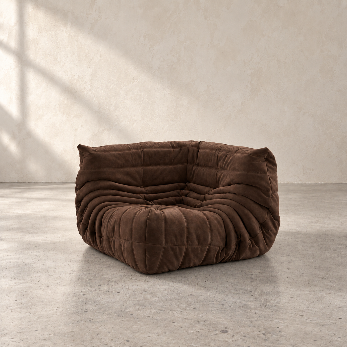 FORMA modular sofa corner module, a low-profile corner piece for building custom sectionals