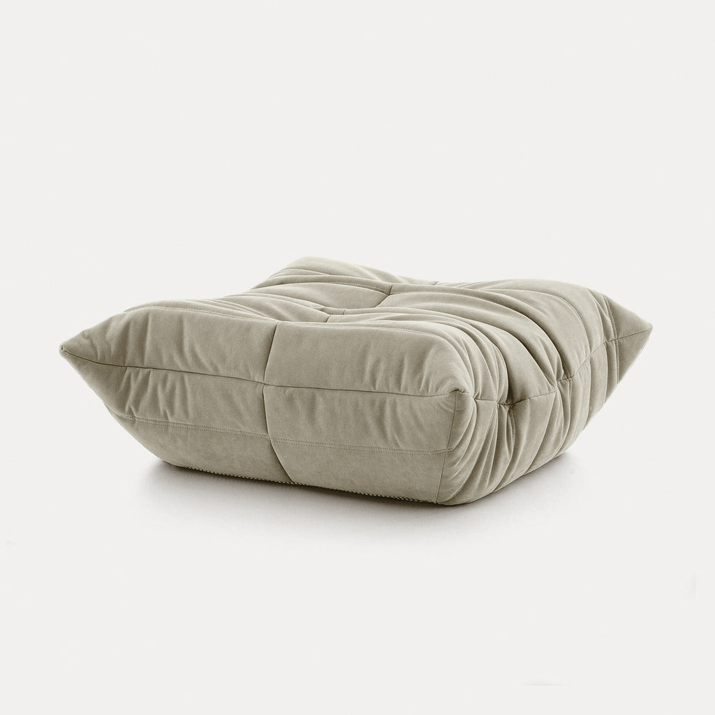 bean bag chair ottoman with tufted upholstery